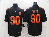 Nike Steelers 90 T.J. Watt Black Colorful Fashion Limited Jersey,baseball caps,new era cap wholesale,wholesale hats